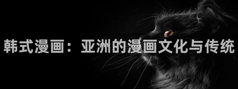 汗汗漫画免费看网站：韩式漫画：亚洲的漫画文化与传统